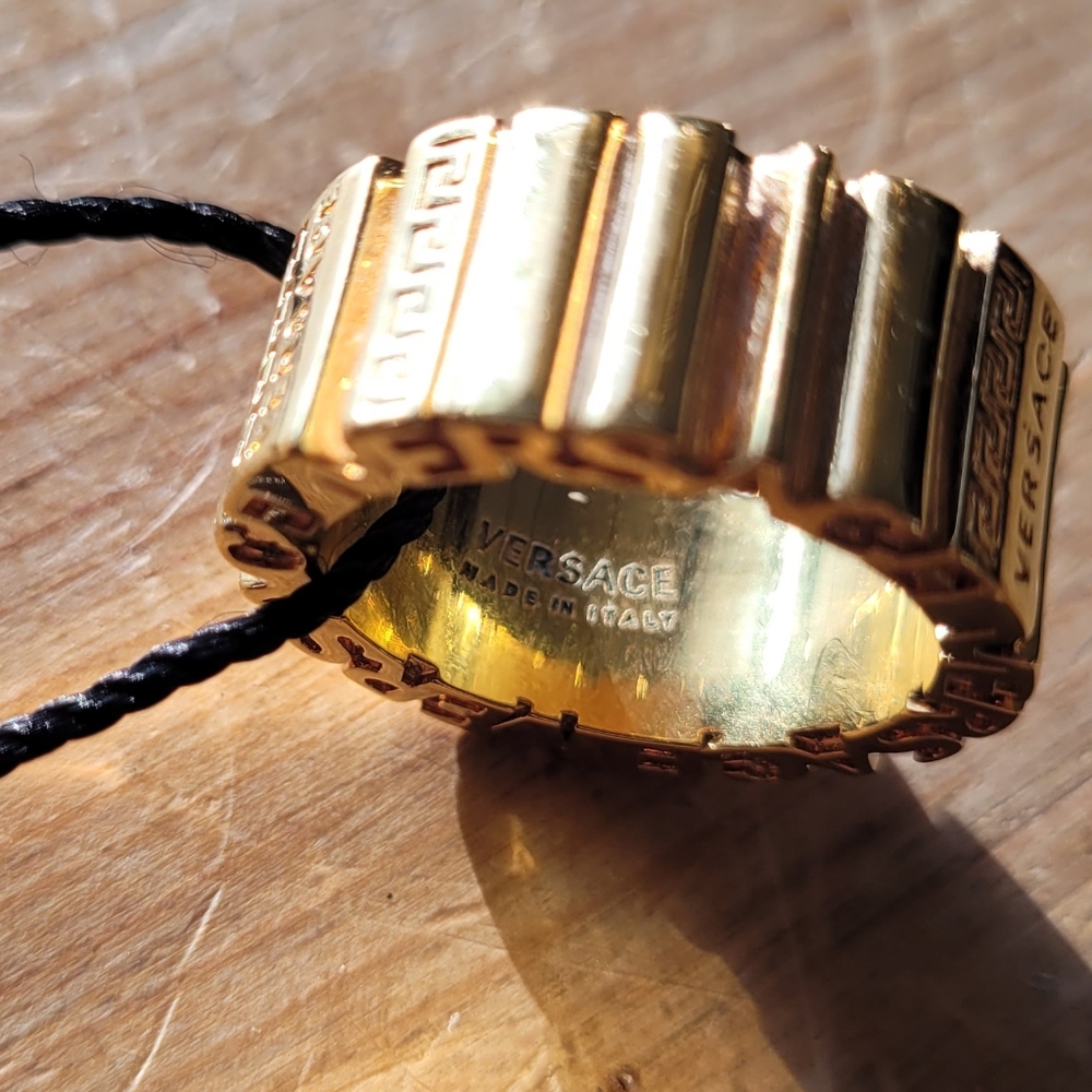Versace Gold NIB Unisex Ring - Picture 4 of 4